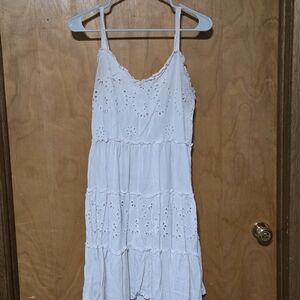 Maurices White Eyelet Mini Dress